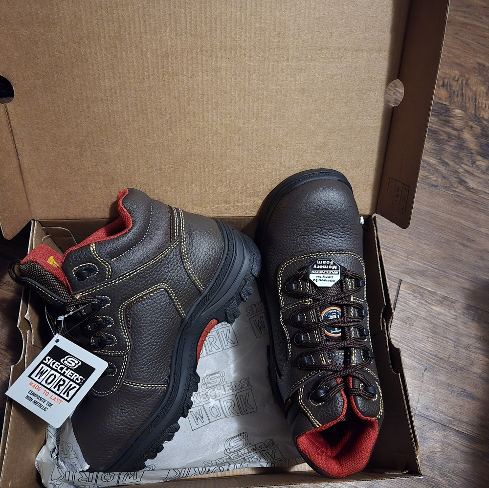 Womens Work Boot Composite Toe With Memory Foam